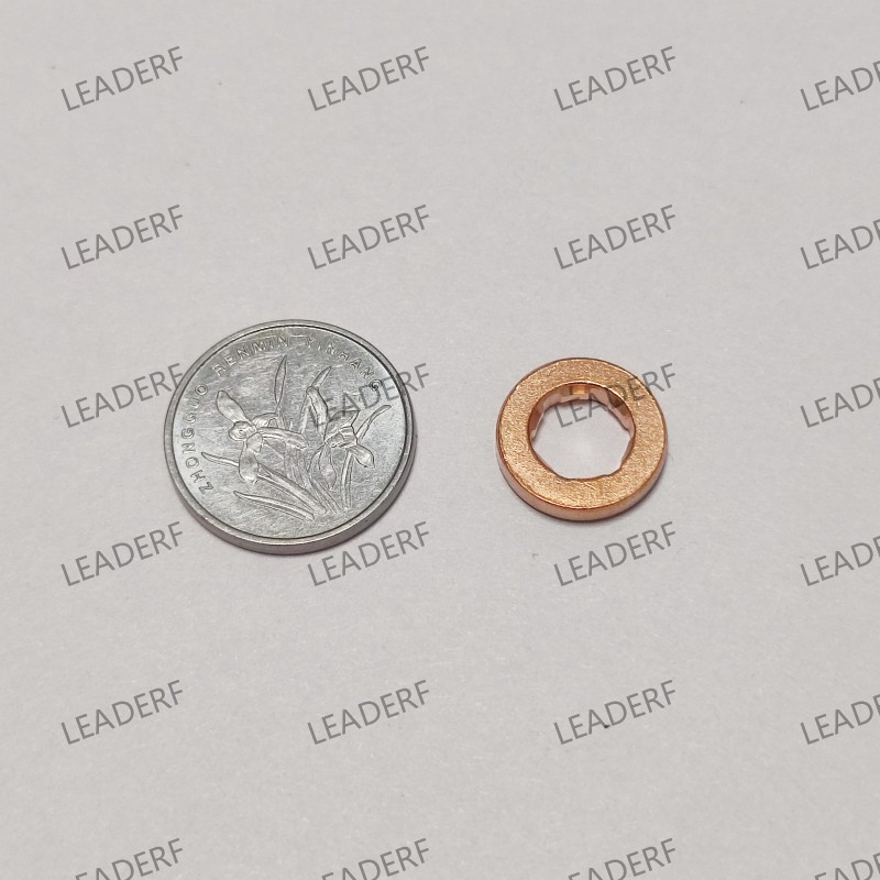 Heatshield washer copper M7*13*2.5 with 6 notches 