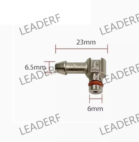 Metal Leakoff connector L for Denso injector