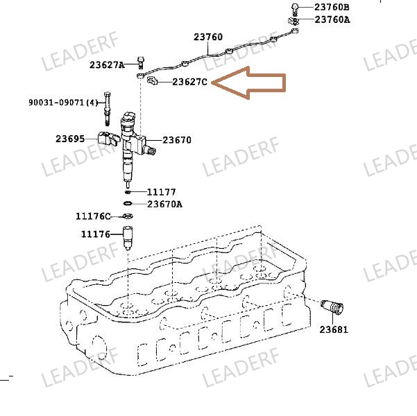 90030-09032  9003009032  Toyota Hino Dutro N04C Injector Leak-off Washer