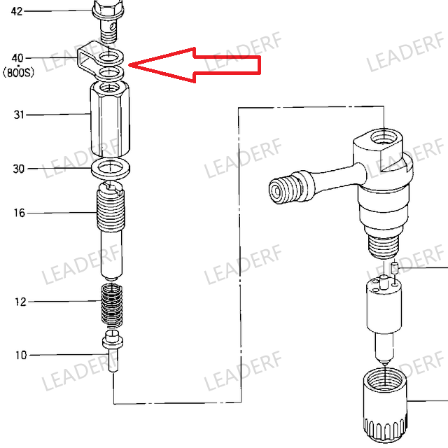 9431610156 1506234000 2365458110 Leak off washer for Denso Injector 